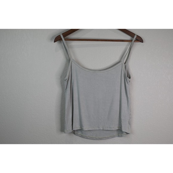 Skims Tank Women 3XL Cream Tan Spaghetti Crop Top Cami Camisole Classic - Picture 6 of 9